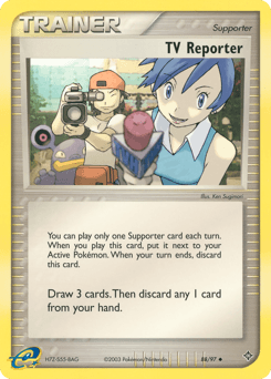 TV Reporter Dragon card
