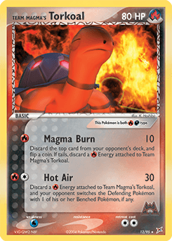 2004 Team Magma vs Team Aqua Team Magma's Torkoal #12