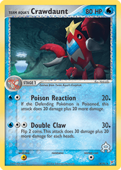 2004 Team Magma vs Team Aqua Team Aqua's Crawdaunt #14