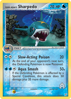 Team Aqua's Sharpedo Team Magma vs Team Aqua card
