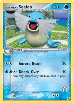 Team Aqua's Sealeo Team Magma vs Team Aqua card