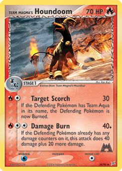 2004 Team Magma vs Team Aqua Team Magma's Houndoom #34