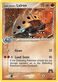 Team Magma's Lairon Team Magma vs Team Aqua card