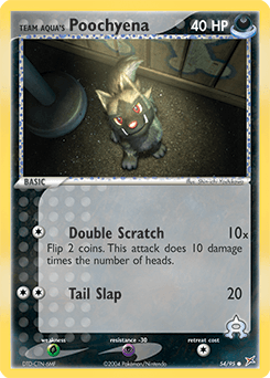 Team Aqua's Poochyena Team Magma vs Team Aqua card