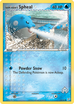 Team Aqua's Spheal Team Magma vs Team Aqua card