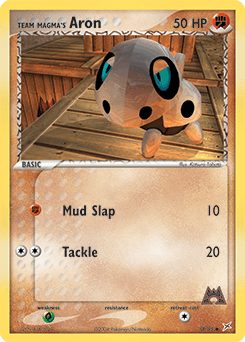 Team Magma's Aron Team Magma vs Team Aqua card