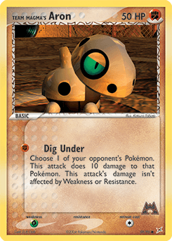 Team Magma's Aron Team Magma vs Team Aqua card