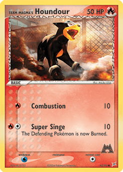 Team Magma's Houndour Team Magma vs Team Aqua card
