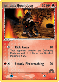 Team Magma's Houndour Team Magma vs Team Aqua card