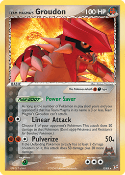 Team Magma's Groudon Team Magma vs Team Aqua card