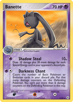 Banette Hidden Legends card