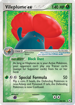 2004 Hidden Legends Vileplume ex #100