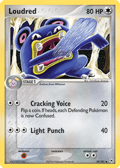 Loudred Hidden Legends card