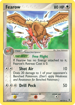 2004 FireRed & LeafGreen Fearow #24