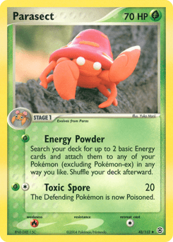 Parasect FireRed & LeafGreen card