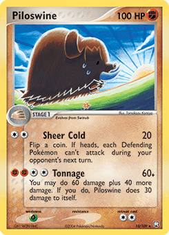 Piloswine Team Rocket Returns card