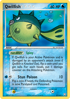 Qwilfish Team Rocket Returns card