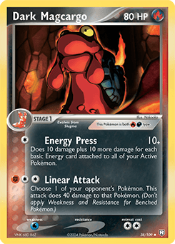 Dark Magcargo Team Rocket Returns card