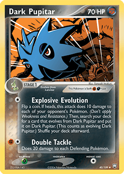 Dark Pupitar Team Rocket Returns card