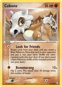 Cubone Team Rocket Returns card
