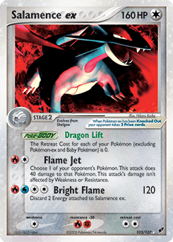 Salamence ex Deoxys card