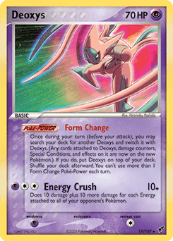 Deoxys Deoxys card