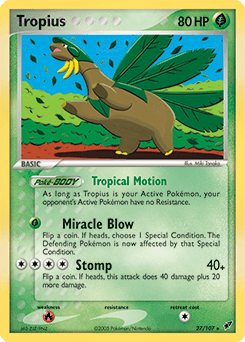 Tropius Deoxys card