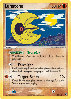 Lunatone Deoxys card