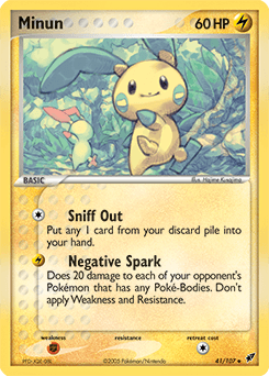 Minun Deoxys card