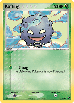 Koffing Deoxys card