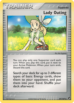 Lady Outing Deoxys card