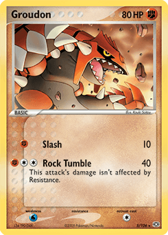 Groudon ★ Emerald card