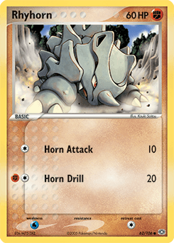 Rhyhorn Emerald card