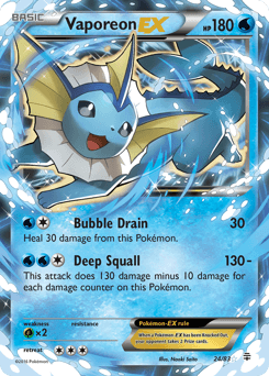 2016 Generations Vaporeon-EX #24