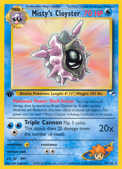 2000 Gym Heroes Misty's Cloyster #29
