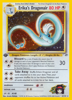 Erika's Dragonair Gym Heroes card