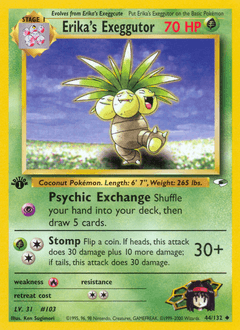 2000 Gym Heroes Erika's Exeggutor #44