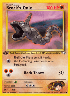 2000 Gym Heroes Brock's Onix #69