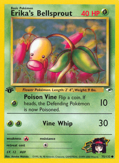 2000 Gym Heroes Erika's Bellsprout #75