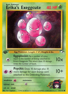 2000 Gym Heroes Erika's Exeggcute #77