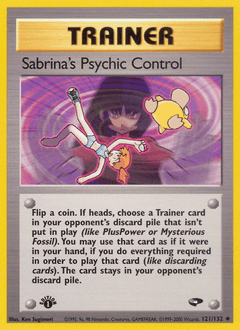 2000 Gym Challenge Sabrina's Psychic Control #121