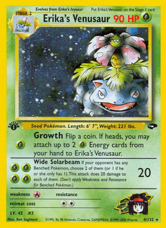 Erika's Venusaur Gym Challenge card
