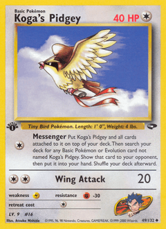 2000 Gym Challenge Koga's Pidgey #49