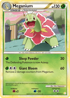 2010 HeartGold & SoulSilver Meganium #26