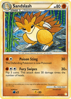 Sandslash HeartGold & SoulSilver card