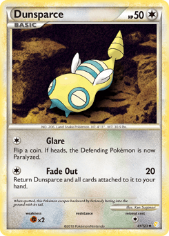 Dunsparce HeartGold & SoulSilver card