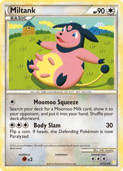 Miltank HeartGold & SoulSilver card