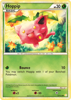 Hoppip HeartGold & SoulSilver card