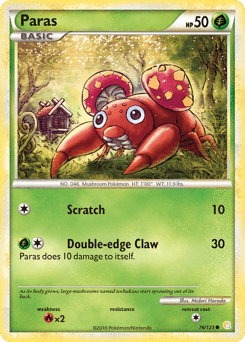 Paras HeartGold & SoulSilver card