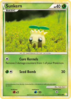 Sunkern HeartGold & SoulSilver card